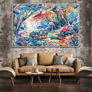 Zebra vibrant